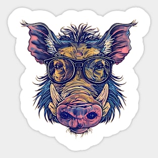 Hog on the Street Sticker